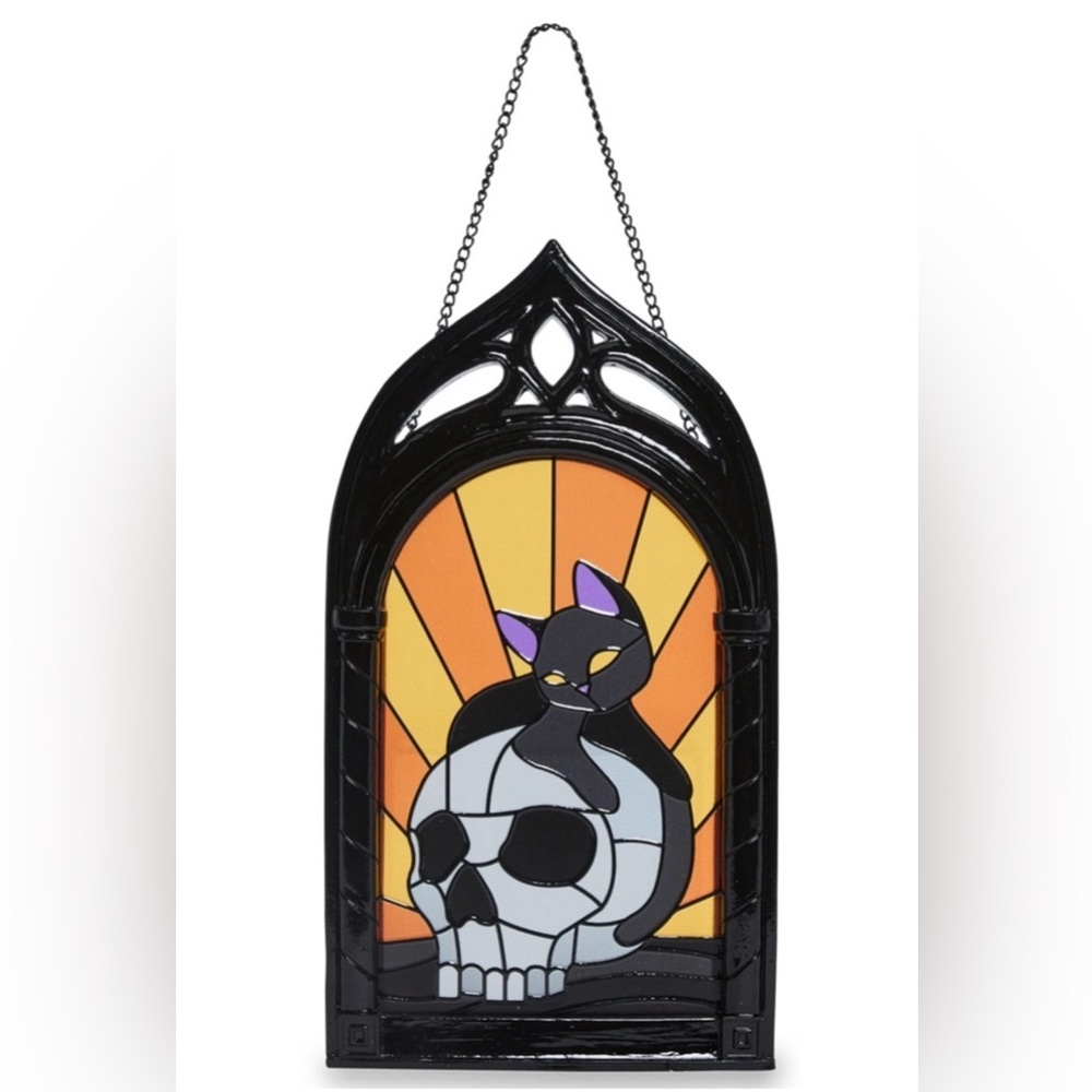 🩶MIDNIGHT DUO WINDOW PANEL HALLOWEEN - NWT🩶